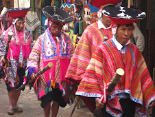 Sunday procession  in Pisac, Peru