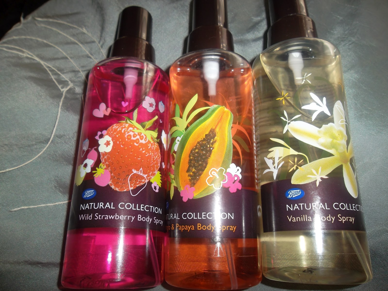 WhenItRainsItPours REVIEW Boots Natural Collection Body Spray's