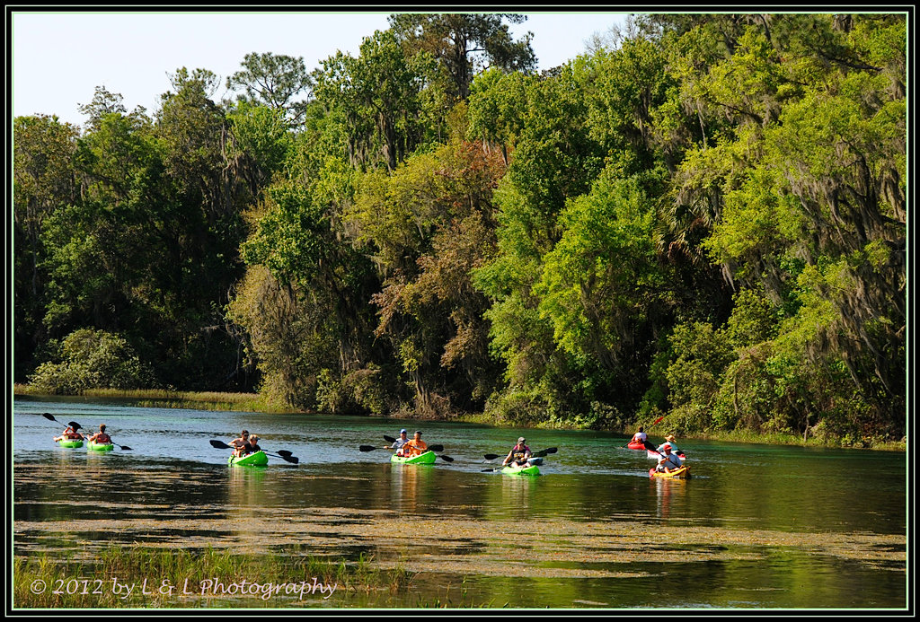 Florida Fotos Kayaking on the Rainbow River
