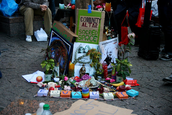 Occupy Wall Street community altar