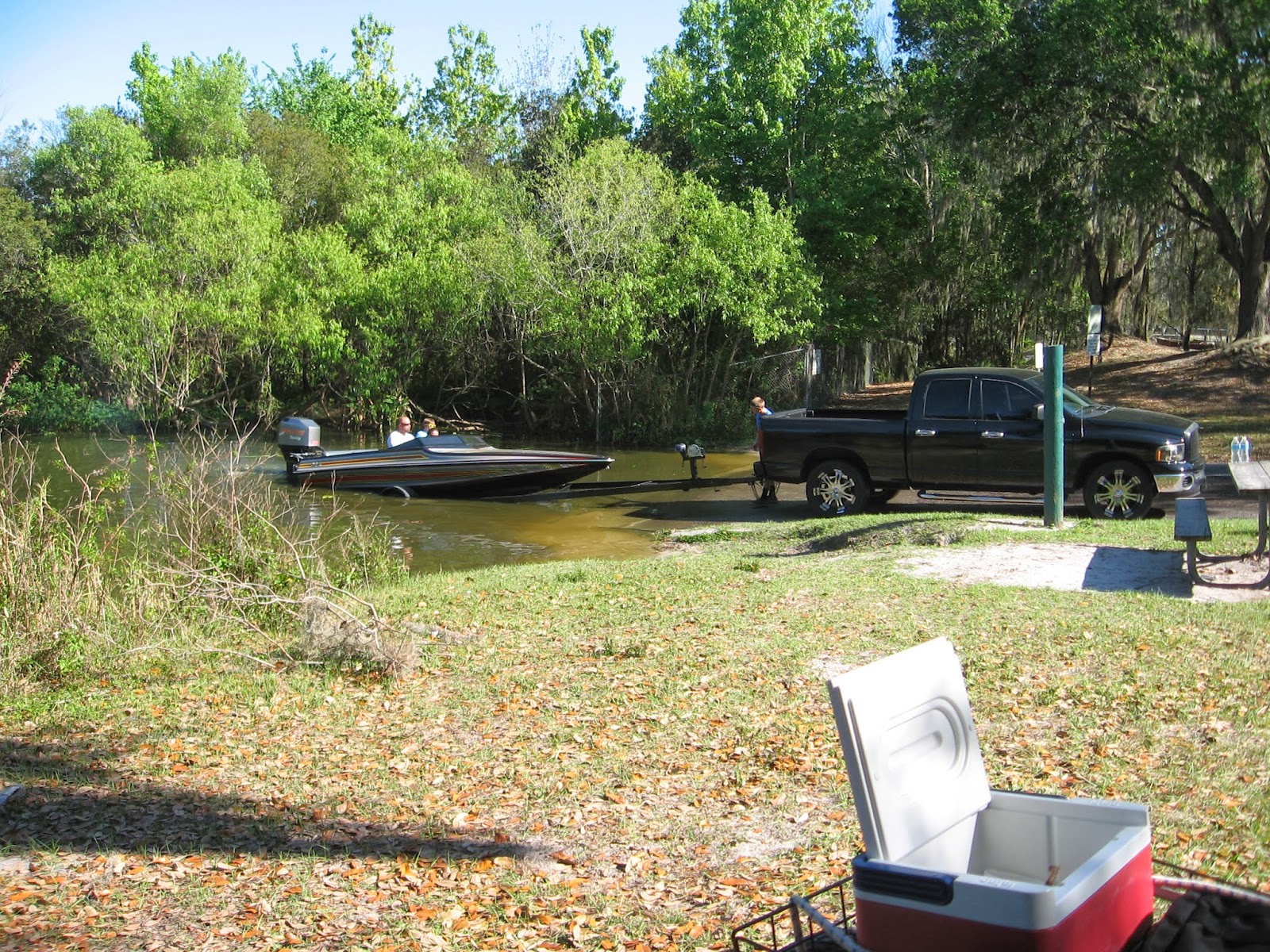 Thonotosassa Florida Baker Creek Boat Ramp on Lake Thonotosassa