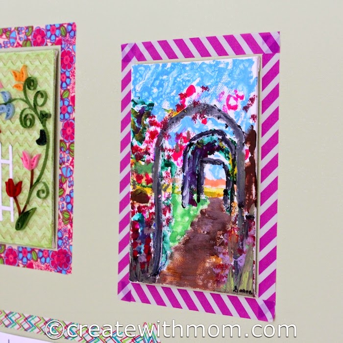 Create With Mom Using Washi Tape as Frames