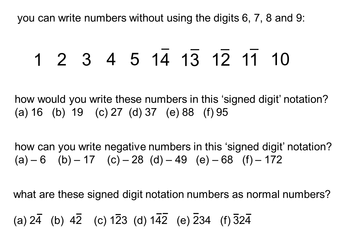 MEDIAN Don Steward mathematics teaching John Colson's signed digit