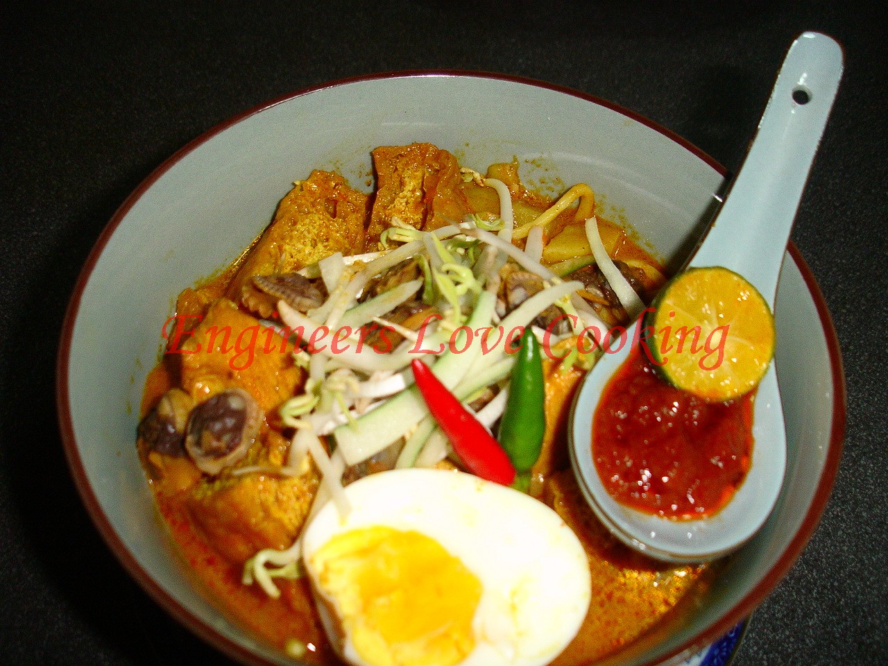Engineers Love Cooking MEE KARI KERANG / COCKLES CURRY MEE