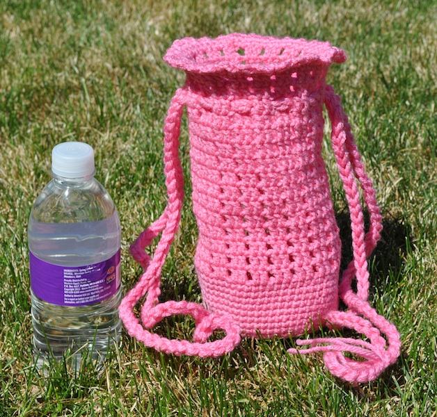 crochet water bottle bag