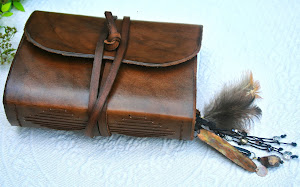 Walnut journal with trinket bookmark