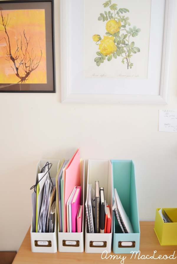 making your home work FOR you series: office desktop organization