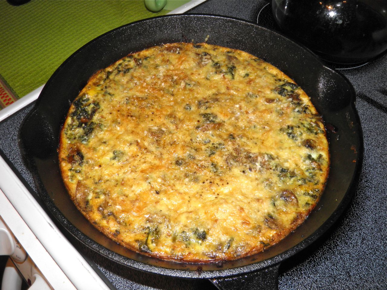 Docaitta Lifestyle Recipes Kale Mushroom Frittata and Garlic Sauce