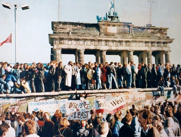 The excitement in the air the day the Berlin Wall came down