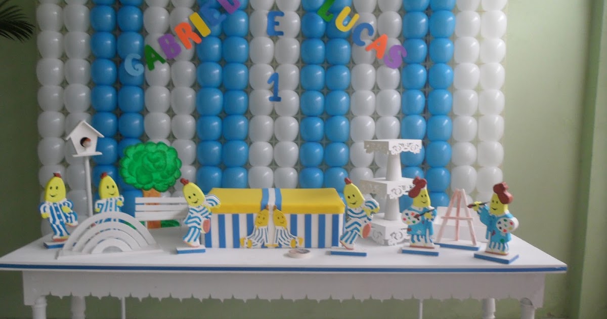 Pipokinha Festas Decoração Infantil Bananas de Pijamas