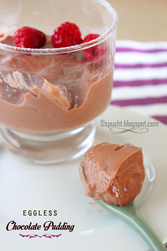 Spusht Eggless Chocolate Pudding Recipe No Bake No Gelatin No Egg