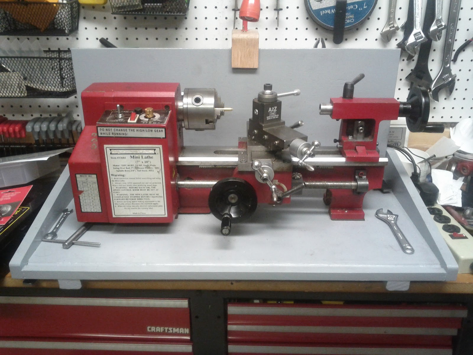 Academy of Lagado Mini Lathe Base Mounting Plans