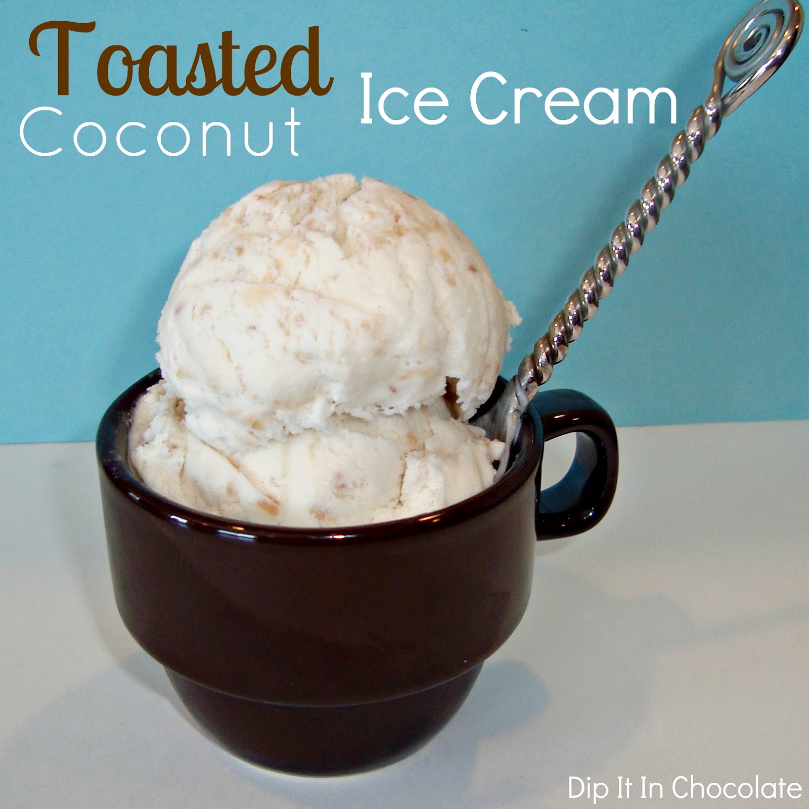 Toasted Coconut Ice Cream & Almond Joy Ice Cream Dip it in Chocolate