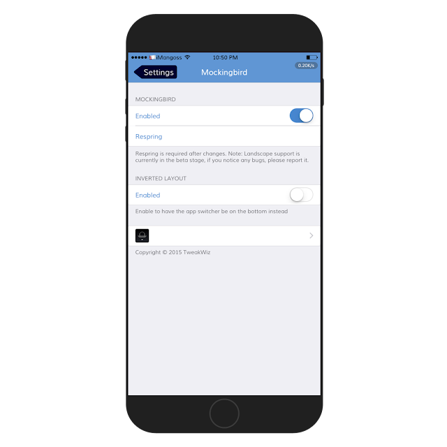 Mockingbird is a new jailbreak tweak that brings a completely different and beautifully redesigned App Switcher experience with a nice visual layout to any jailbroken iDevices running iOS 9 or higher. This tweak combines App Switcher cards and Notification Center notifications in the same screen in an unique style which you will definetly 