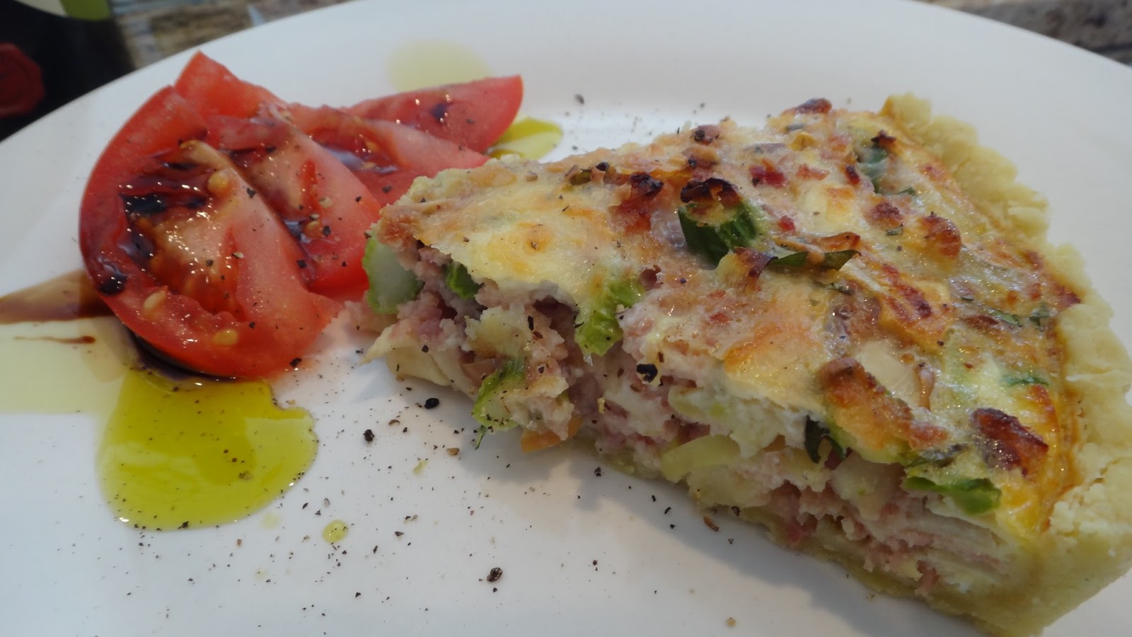 Ham and Apple Quiche with Olive Oil Crust « I WANT TO COOK THAT