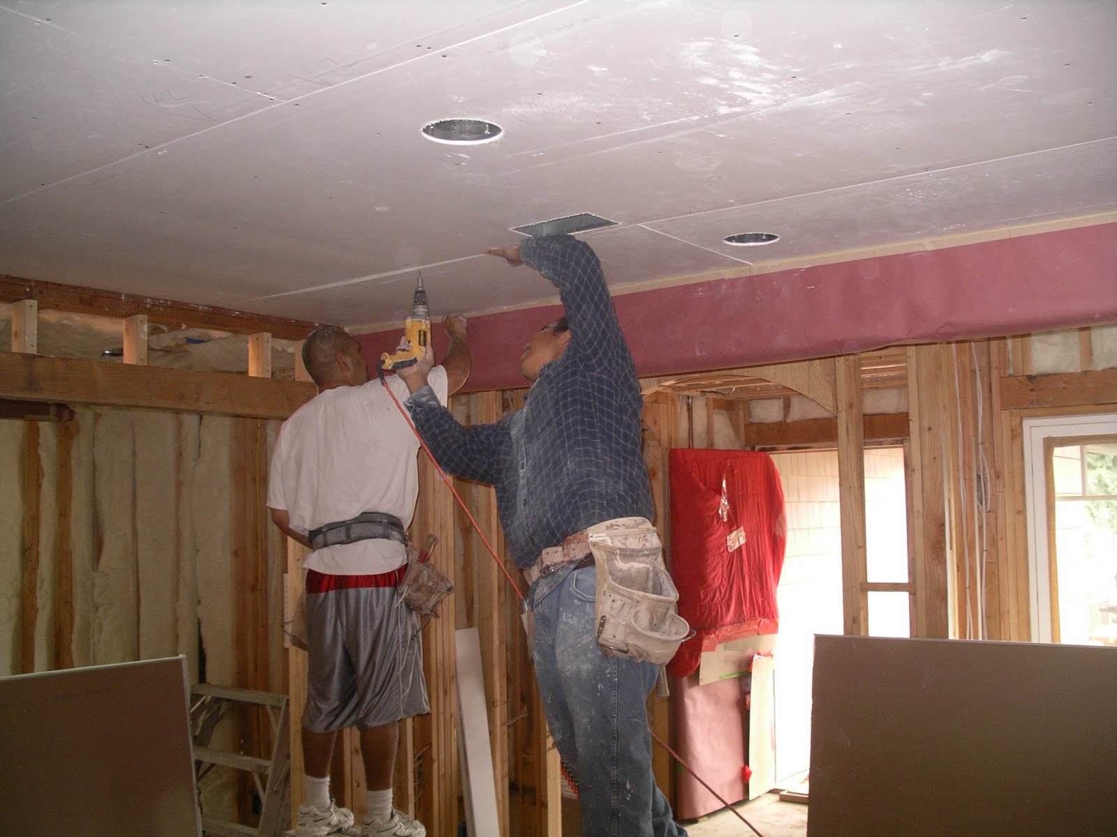Home Remodeling Step By Step Step 31.1 Hanging Drywall