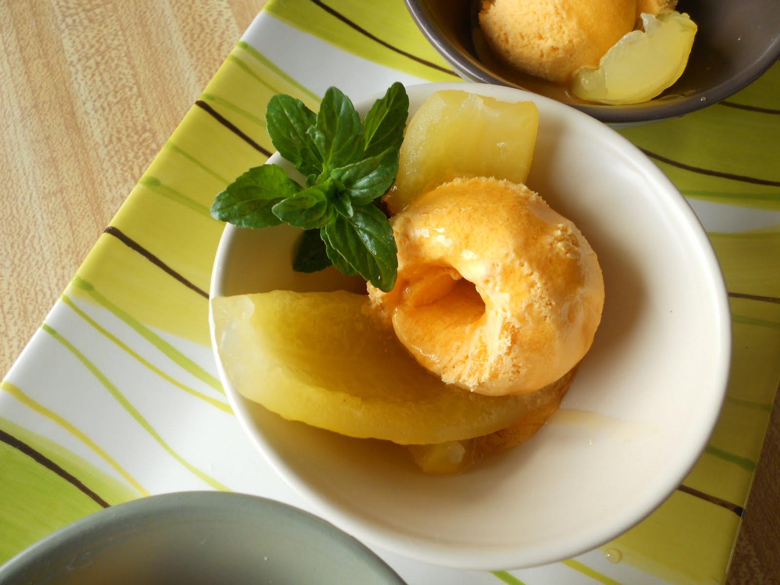 Rescatando Recetas Postre Tito papaya chilena, lúcuma y maracujá