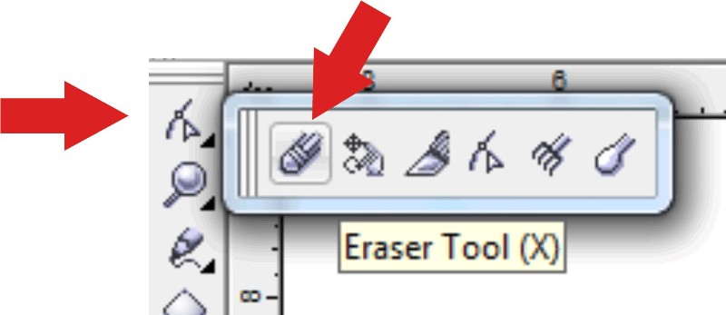 Eraser Tool In Coreldraw X5 | cara crop foto dengan mudah dengan coreldraw asik itu Eraser Tool In Coreldraw X5 | cara crop foto dengan mudah dengan coreldraw asik itu
