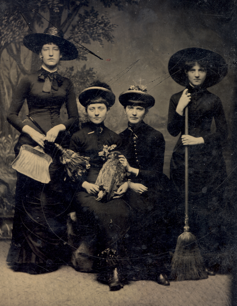 VINTAGE PHOTOGRAPHY Witches 1875