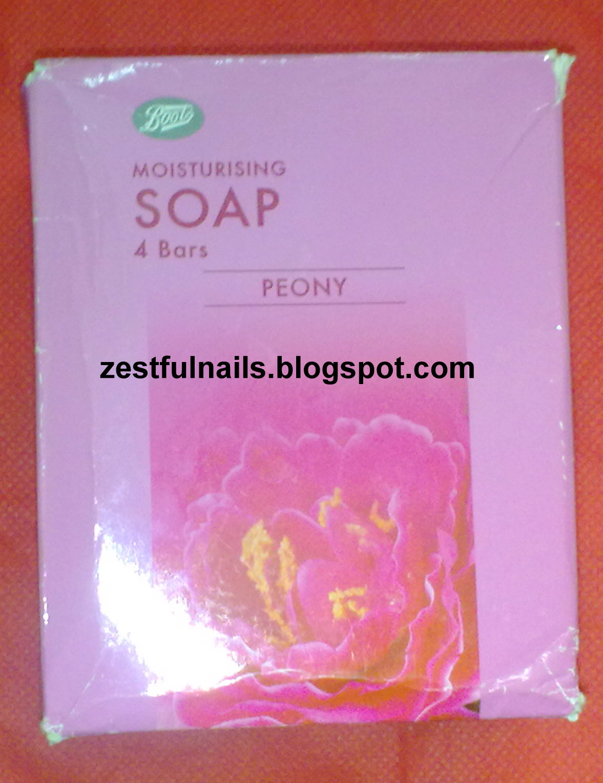 Zestful Nails Boots Moisturising Soap Bars (Peony)