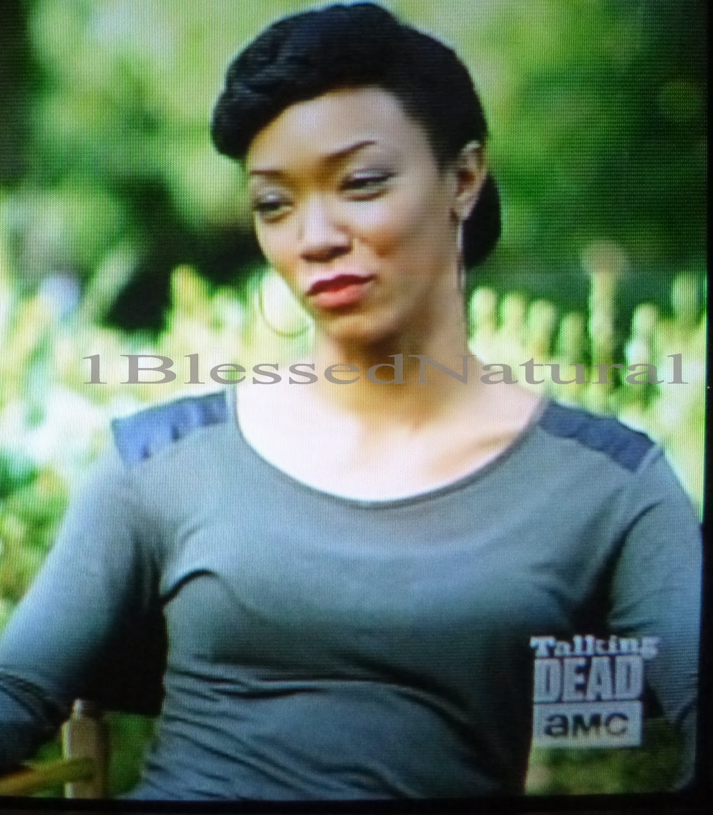 Sonequa Martin Green S Natural Hairstyle On Talking Dead