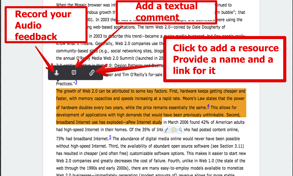 Teacher's Visual Guide on Giving Audio Feedback to Students on Google