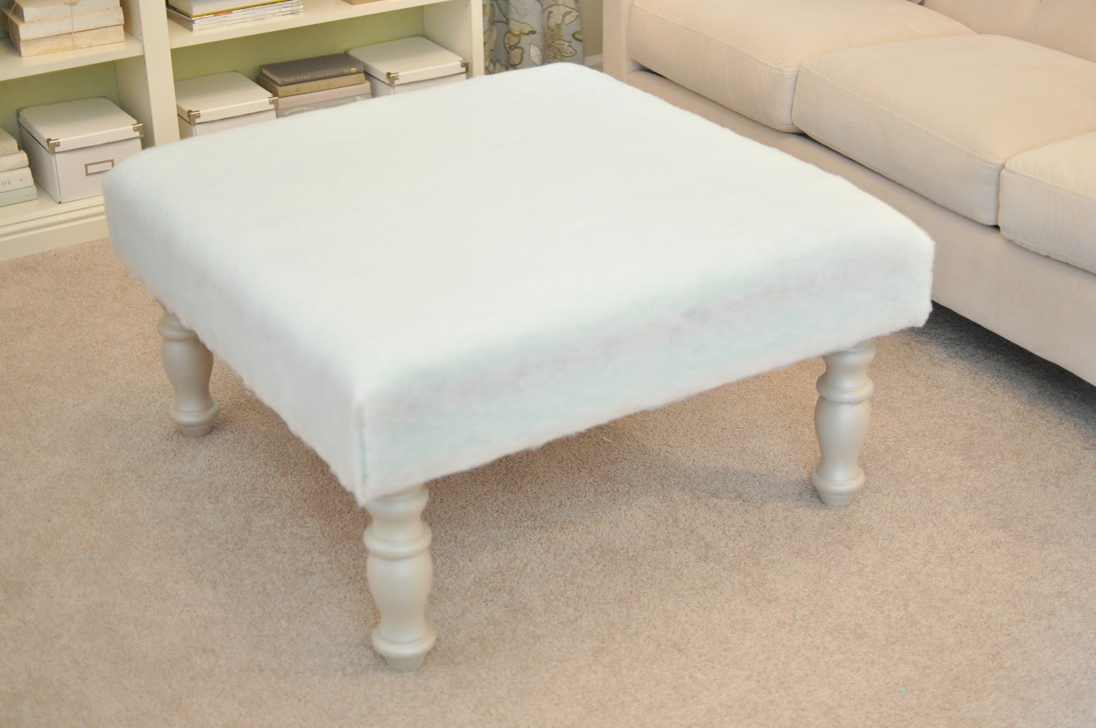Not So Newlywed McGees DIY Upholstered Ottoman