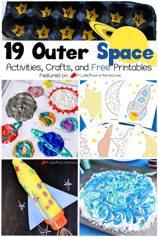 19 Exploring Outer Space Activities, Crafts, and Printables for Kids
