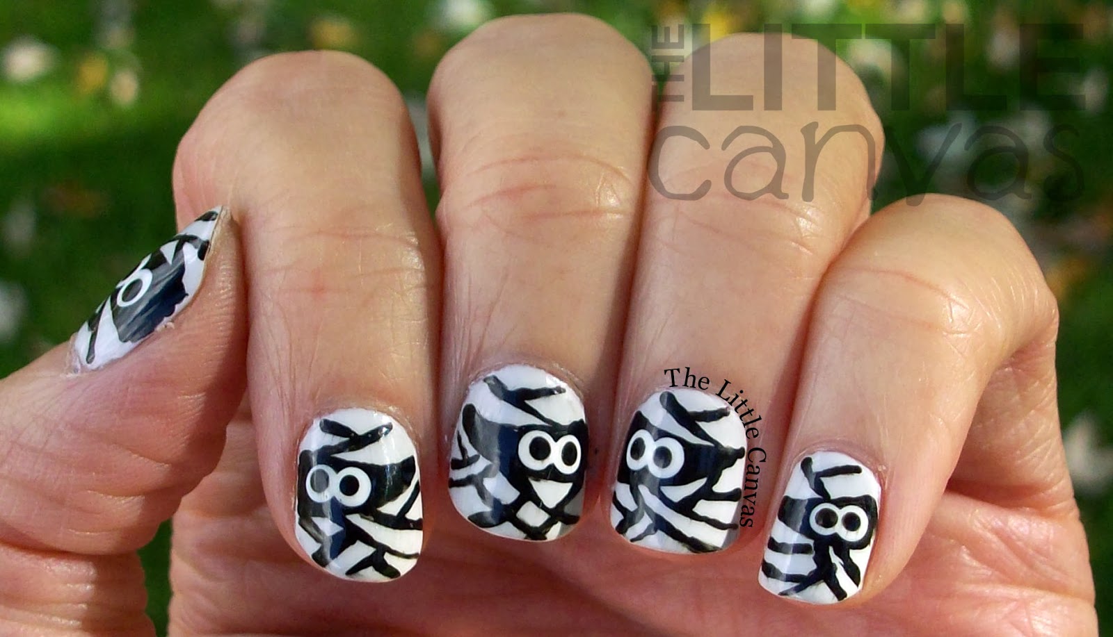 Mummy Nail Art The Little Canvas