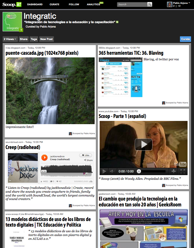 365 herramientas TIC 37. Scoop.it!