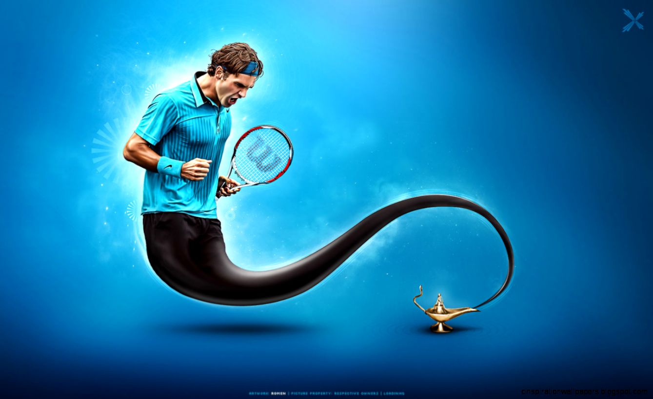 Roger Federer Lamp Genie Widescreen Wallpaper Roger Federer Lamp Genie Widescreen Wallpaper