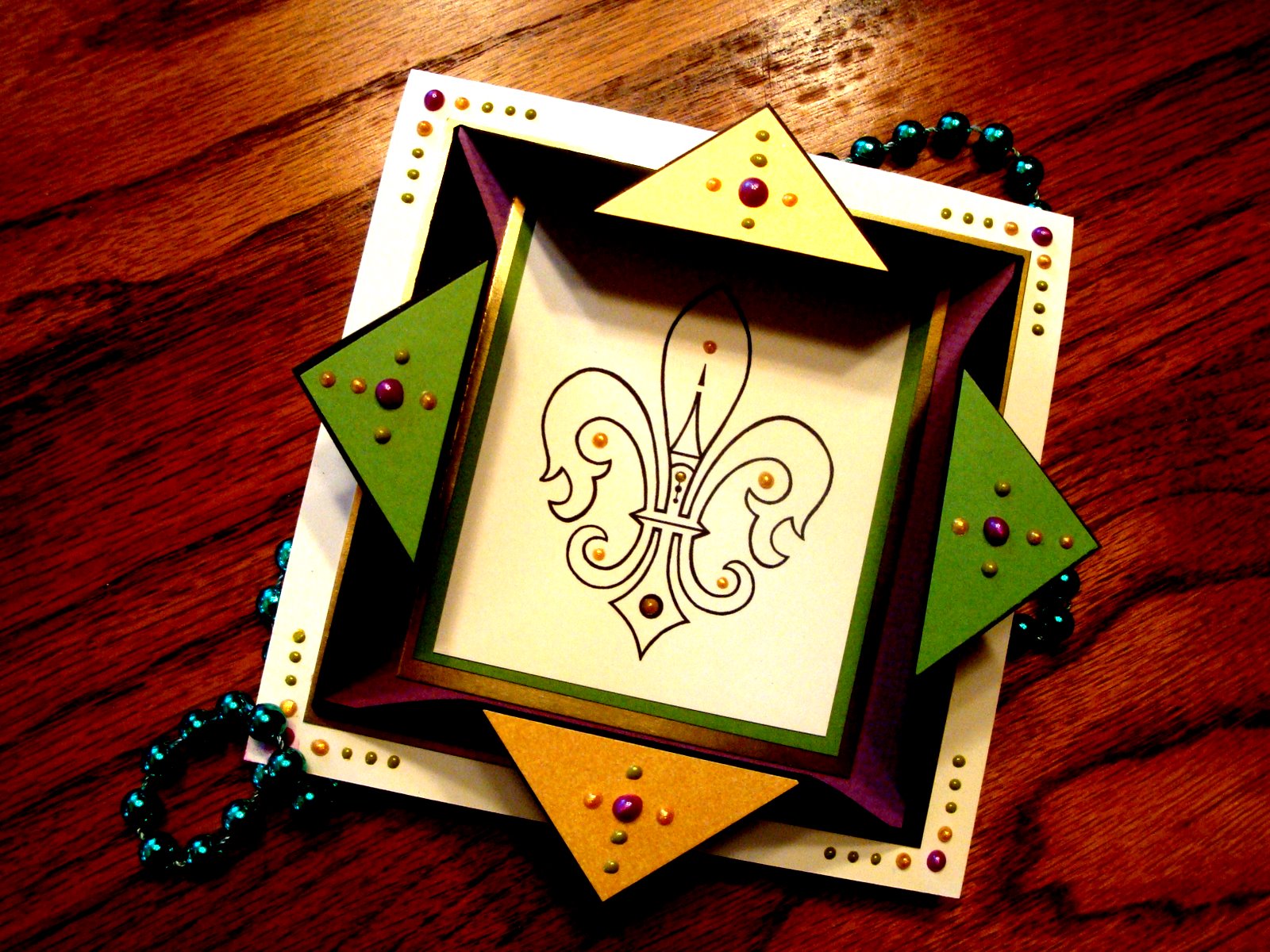 mardi gras card