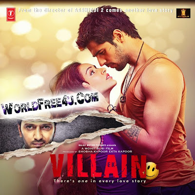 Poster Of Bollywood Movie Ek Villain (2014) 300MB Compressed Small Size Pc Movie Free Download worldfree4u.com