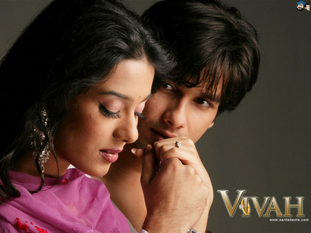 Amrita Rao and Shahid Kapoor in Vivah Movies Photoshoot : PHOTOSHOOT20121024 x 768