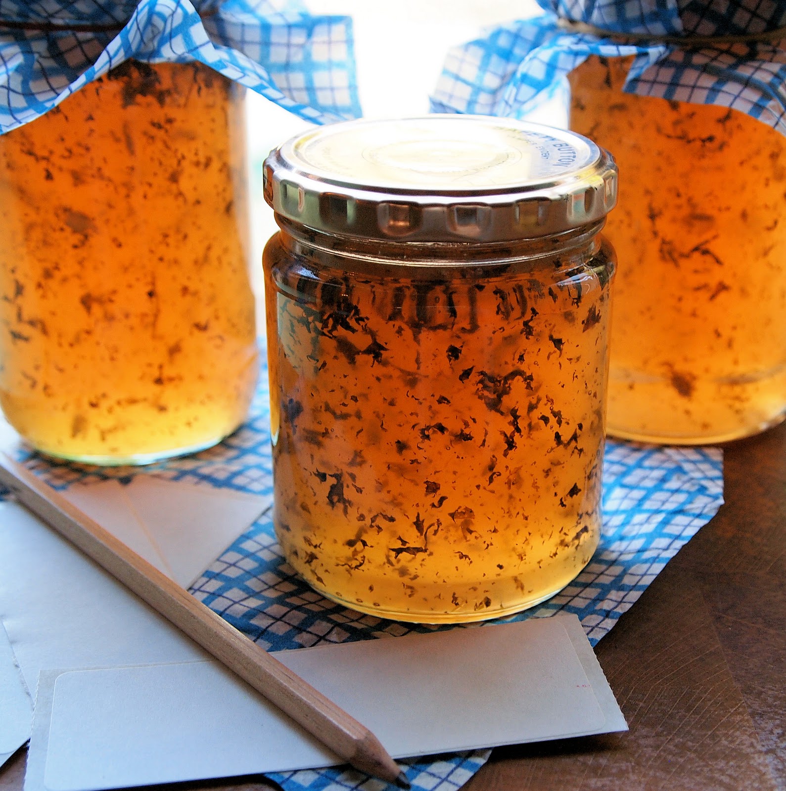 A Taste of what's to come.......Crab Apples, Quince, Mint and Jewelled