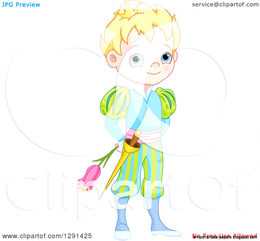 Clipart of a Cute Blue Eyed Blond Caucasian Prince in a Colorful Clipart of a Cute Blue Eyed Blond Caucasian Prince in a Colorful