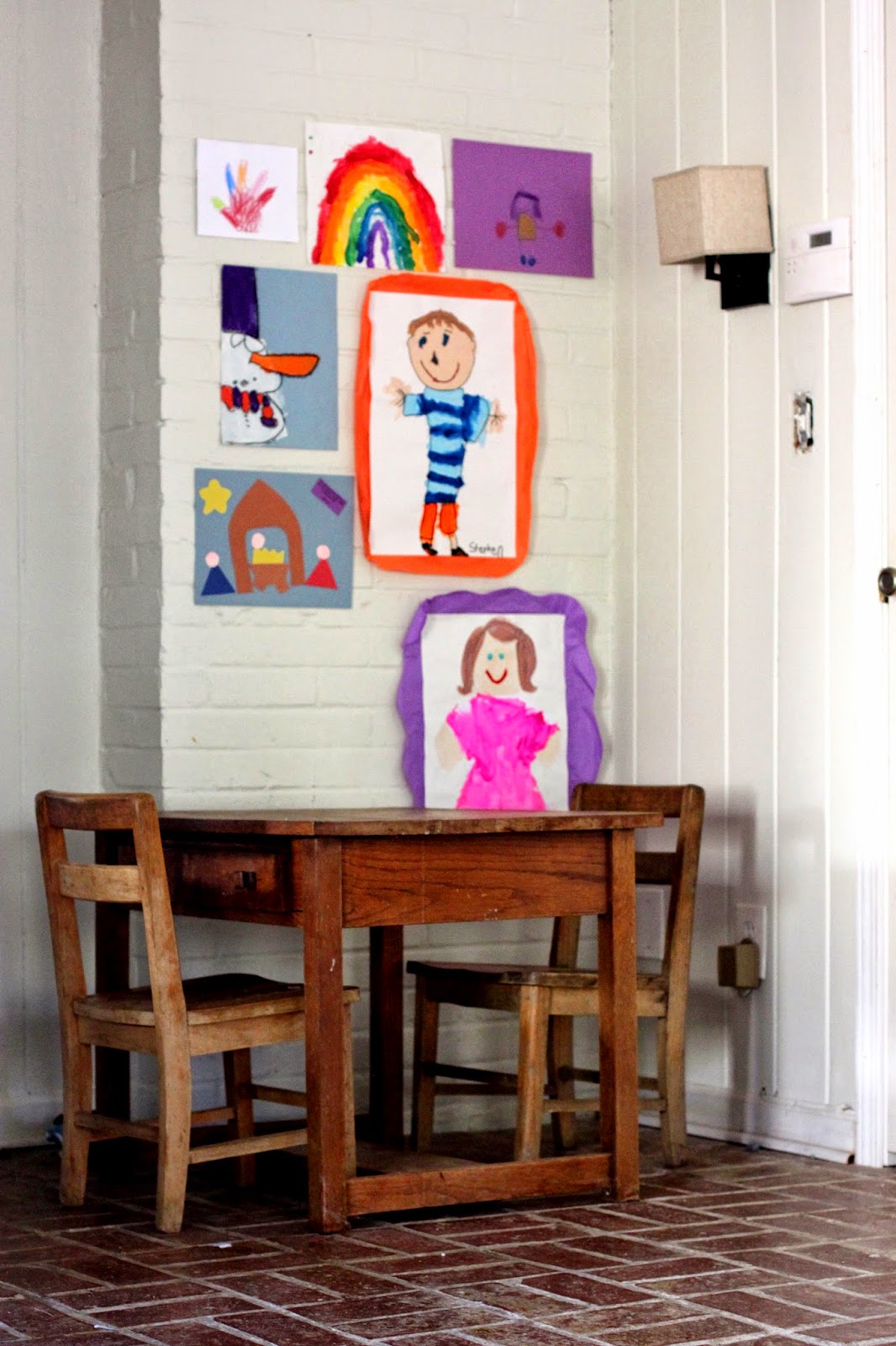 Somehow We Manage Easy, Cheap Way to Hang Kids' Artwork