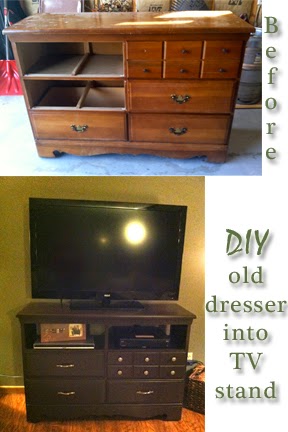 Diy Why Spend More Turn An Old Dresser Into A Tv Stand