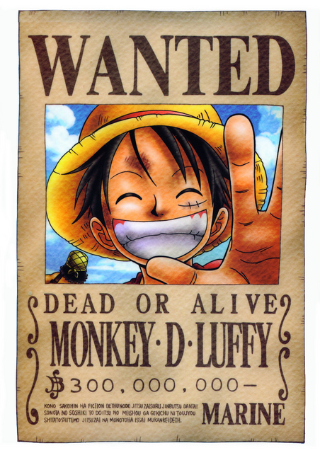 Wanted_Luffy [Jojotes] Monkey+d+luffy