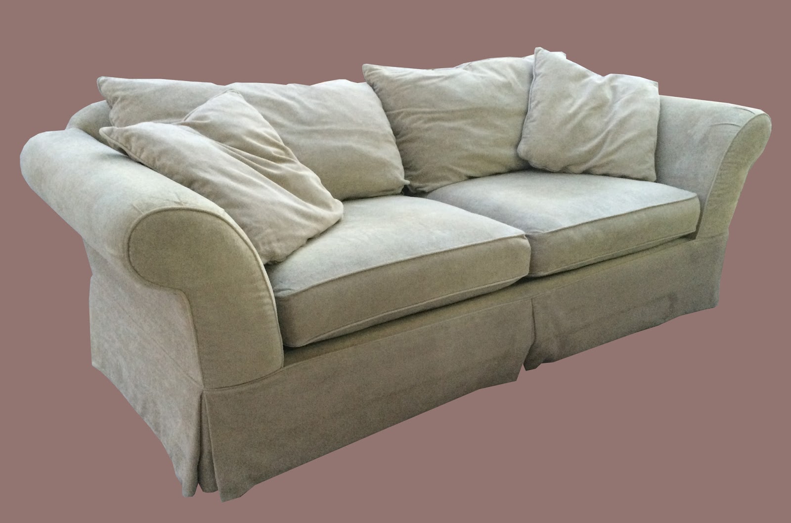 Uhuru Furniture & Collectibles Plush Sofa 155 SOLD
