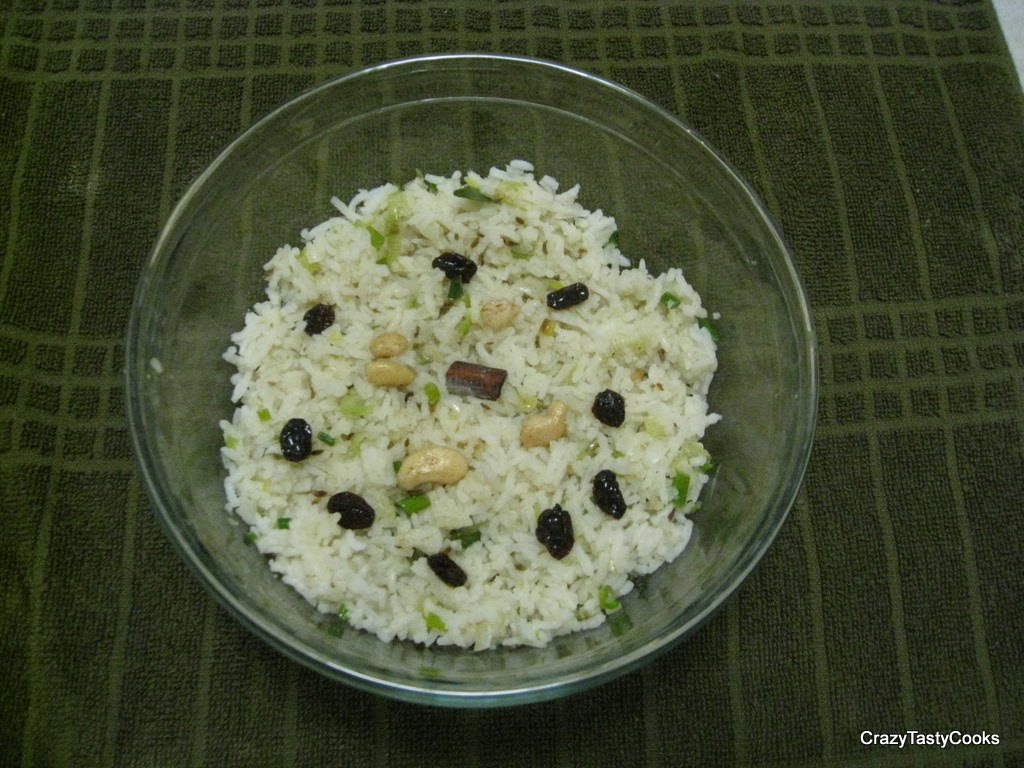 Crazy Tasty Cooks Mexican Green Onions Rice/Green Onion Rice/ Vengaya