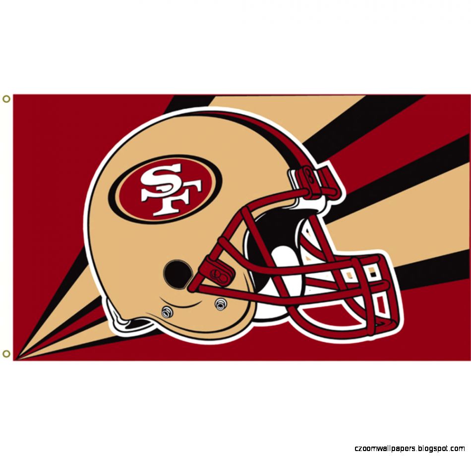 San Francisco 49ers 3 ft x 5 ft Flag 49ers Helmet San Francisco 49ers 3 ft x 5 ft Flag 49ers Helmet