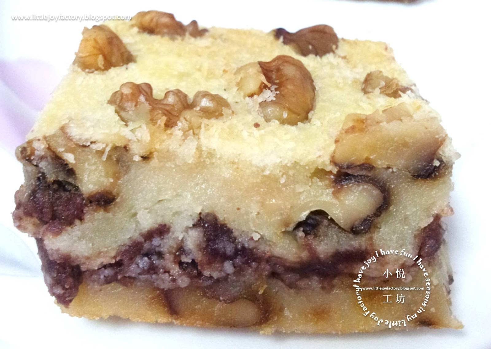 Baked Rice Cake with Red Dates and Walnuts 烤核桃红枣年糕
