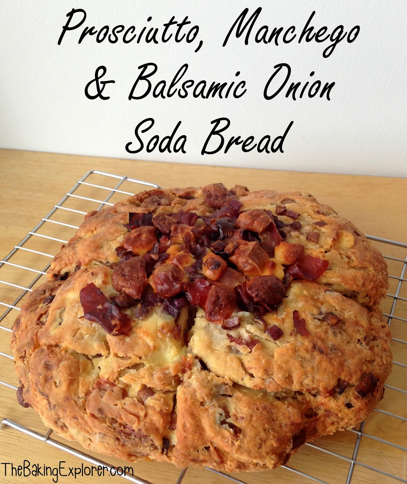 Prosciutto, Manchego and Balsamic Onion Soda Bread GBBO Week 3 The