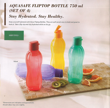 aquasafe fliptop bottle 750ml