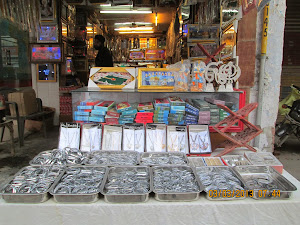 Souveneir shop  on road outside Golden Temple Complex.