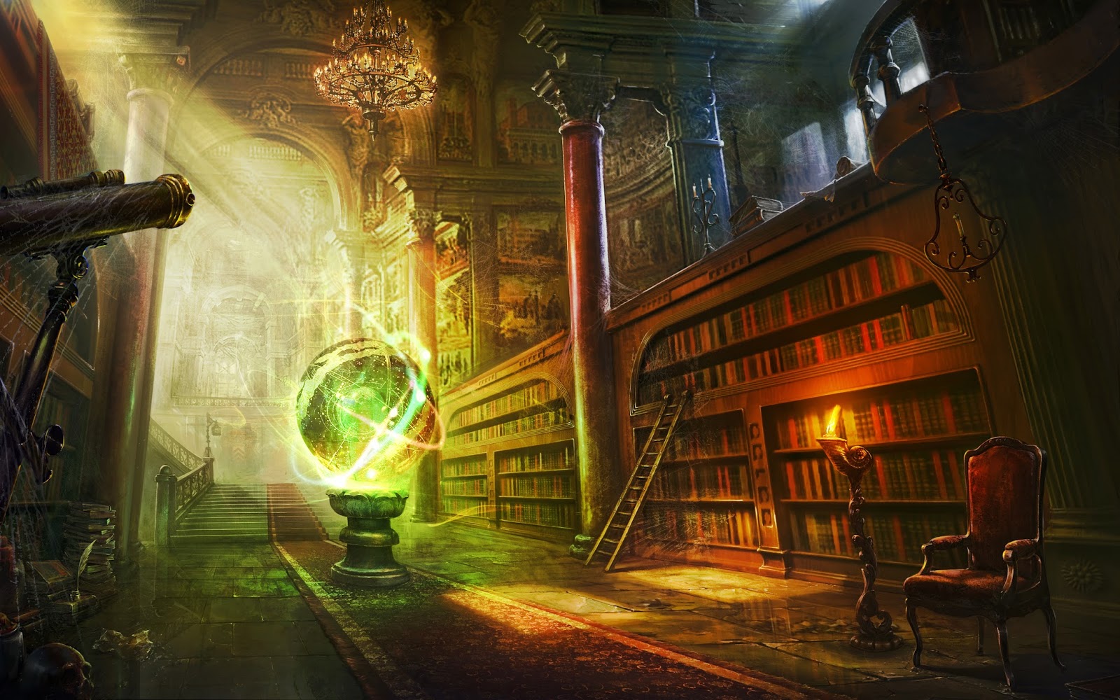 http://3.bp.blogspot.com/-TxRAIIMq02U/Vge6JWaK9WI/AAAAAAAAH_8/okvagZQZwjw/s1600/art-a-library-a-room-ball-sphere-magic-books-shelves-chair-telescope-a-cobweb-a-candle%2B%25281%2529.jpg