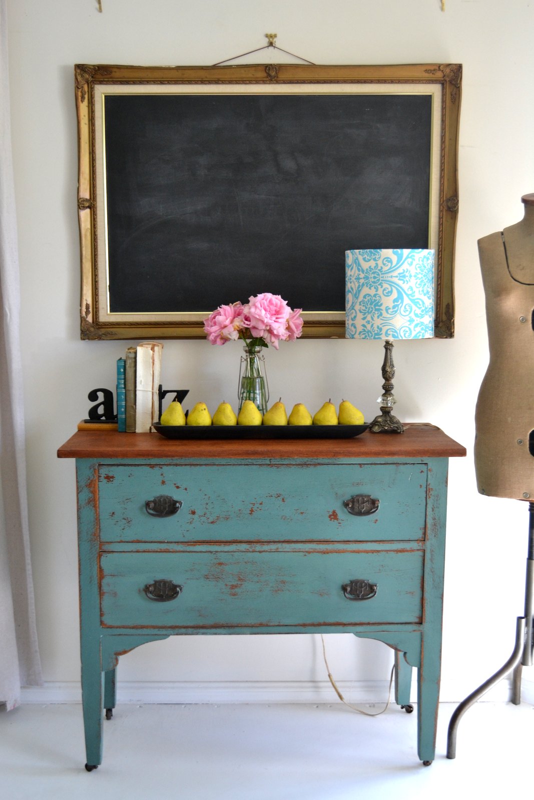 Miss Mustard Seeds Milk Paint Dresser (1) Paint Me White