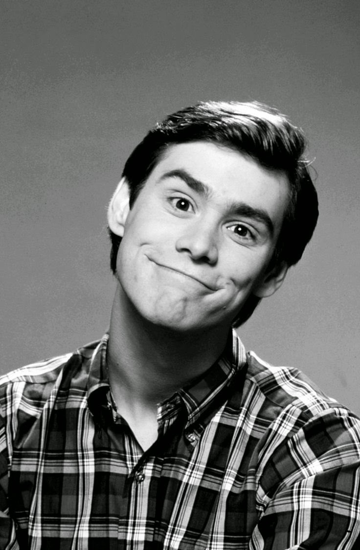 Jim Carrey faisant une grimace amusante