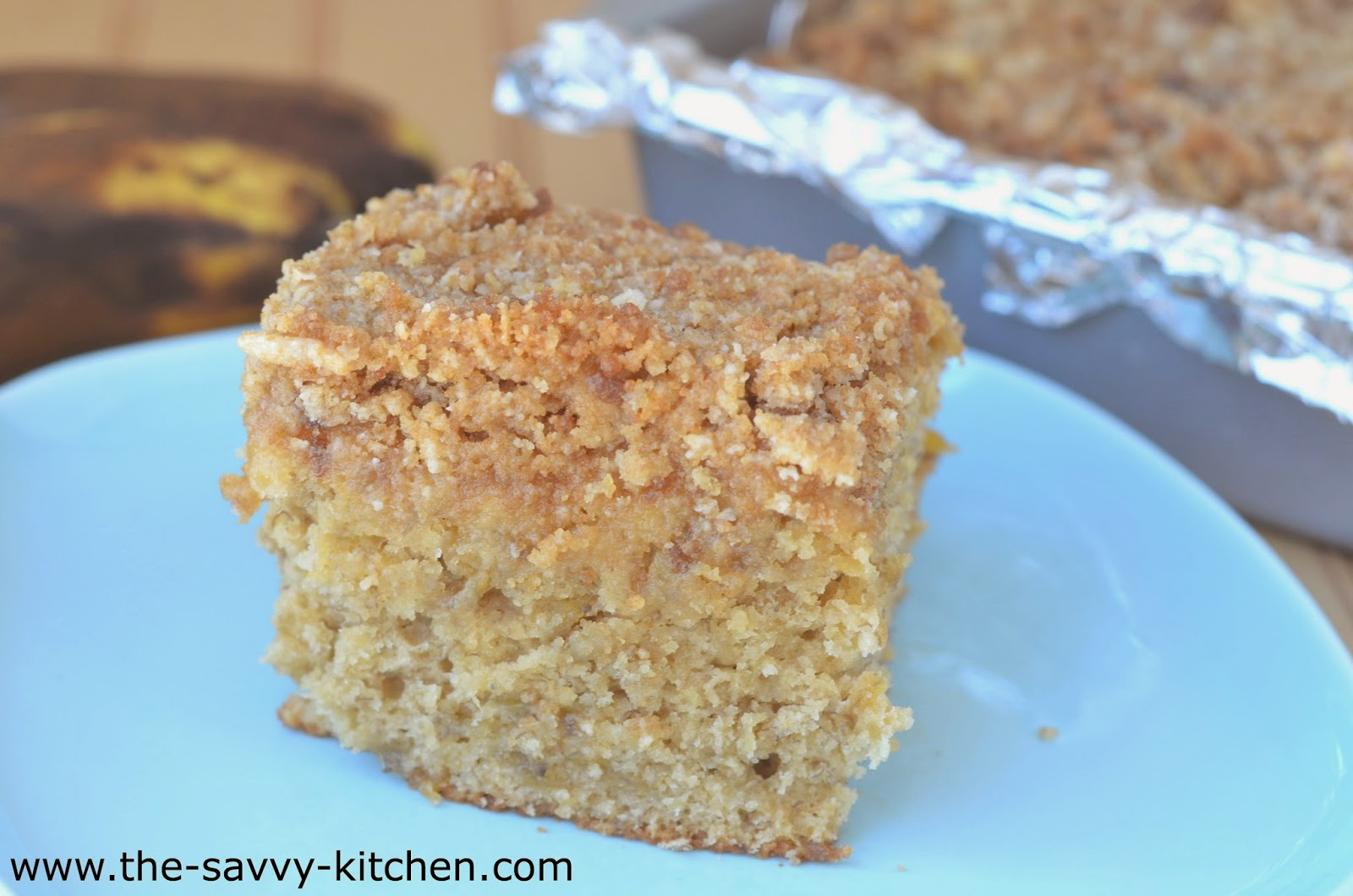 The Savvy Kitchen Bananas Foster Coffee Cake